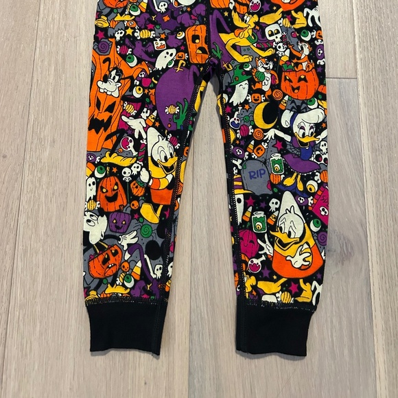 Disney Halloween Organic Cotton Pajama Bottoms for Kids Size 2 Unisex! - Picture 2 of 5